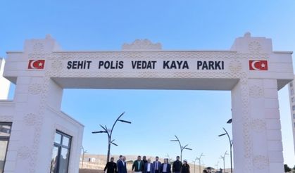 Mardin'de yapımı süren “Şehit Vedat Kaya Parkı“nda sona gelindi