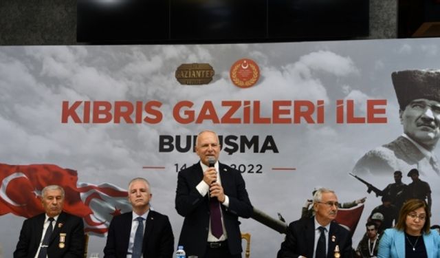 KKTC Cumhuriyet Meclisi Başkanı Töre, Gaziantep'te gazilerle buluştu