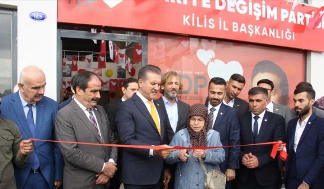 TDP Genel Başkanı Sarıgül, Kilis'te partisinin il başkanlığının açılışına katıldı:
