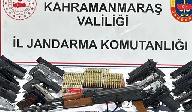 Kahramanmaraş'ta silah ve mühimmat kaçakçılığı operasyonu: 10 tutuklama