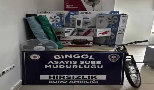 Bingöl’de hırsızlık zanlısı suçüstü yakalandı