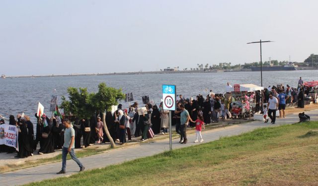 Mersin ayakta: Gazze'deki işgalci zulmü protesto edildi
