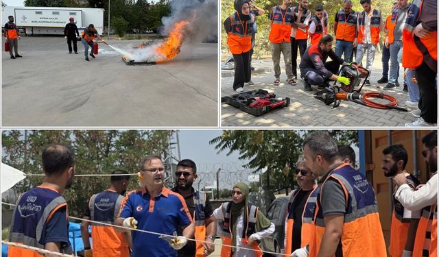 AFAD gönüllülerine saha eğitimi verildi