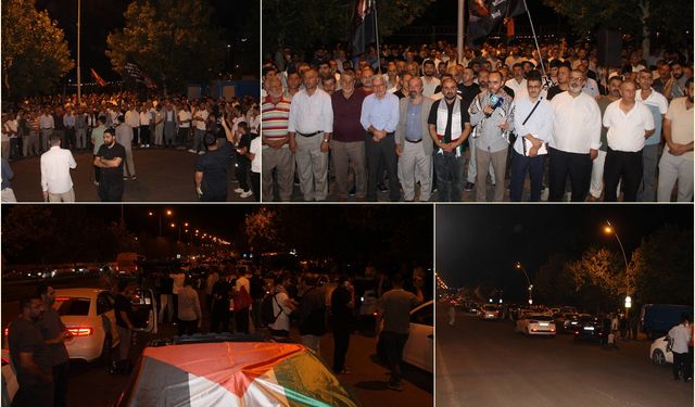 Diyarbakırlılar Gazze'ye destek amacıyla Meclis'e yürümek üzere yola çıktı