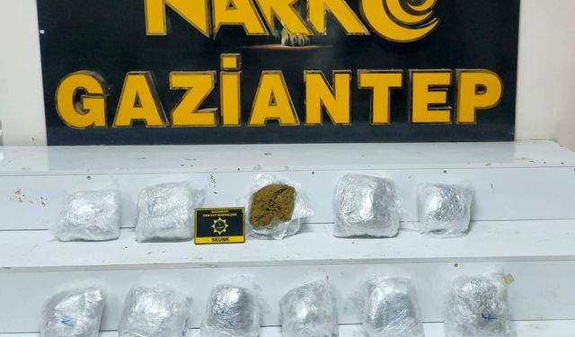 Gaziantep'te uyuşturucu operasyonu: 5 kilo skunk ele geçirildi