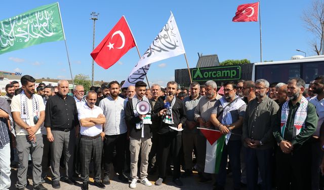 İstanbul'dan yüzlerce kişi "Anadolu'dan Meclis'e Meclis'ten Gazze'ye" yürüyüşü için yola çıktı
