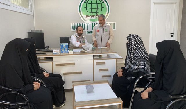 Şanlıurfa’da Kur’an kursu öğrencilerinden Gazze’ye anlamlı destek