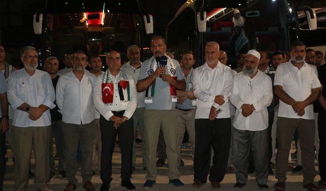 Şanlıurfa’dan "Gazze İçin İnsani Koridor" yürüyüşüne destek konvoyu yola çıktı