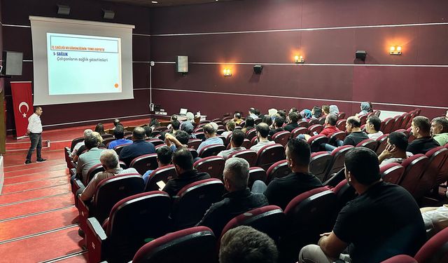 Batman Aile ve Sosyal Hizmetler personeline iş sağlığı ve güvenliği eğitimi