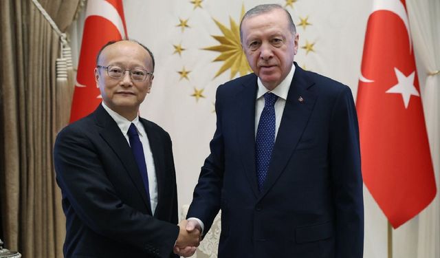 Cumhurbaşkanı Erdoğan, Asya Kalkınma Bankası Başkanı Masato Kanda’yı kabul etti
