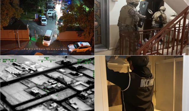 Konya’da iki ayrı suç örgütüne baskın: Çok sayıda gözaltı