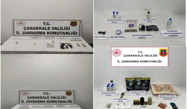 Çanakkale’de uyuşturucu operasyonlarında 11 şüpheli gözaltına alındı