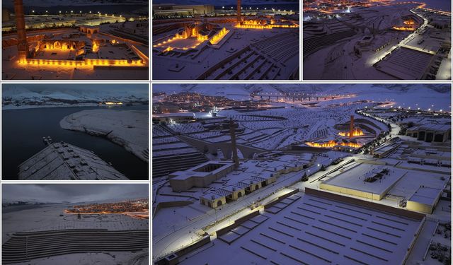 Hasankeyf'te kar sonrası kartpostallık manzaralar