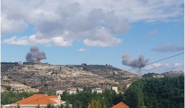 İşgal savaş uçakları güney Lübnan’a peş peşe hava saldırıları düzenledi