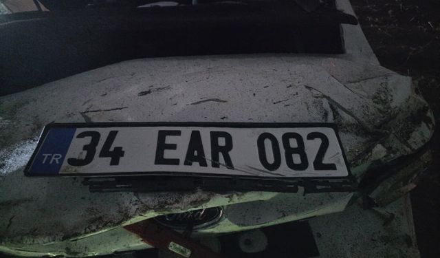 Kontrolden çıkan otomobil kaza yaptı: 1 yaralı