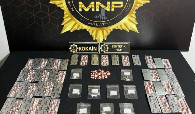 Malatya’da 1370 sentetik ecza hap ele geçirildi: 3 tutuklama