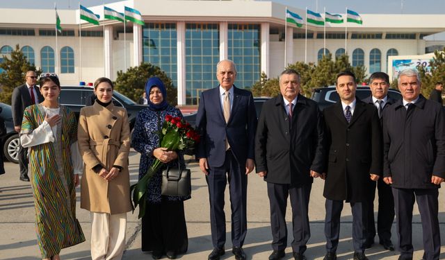 TBMM Başkanı Kurtulmuş, resmi temaslar için Özbekistan’da
