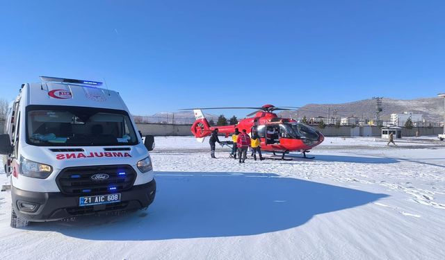 Zorlu kış şartlarında Diyarbakır’da acil sevkler gerçekleştirildi