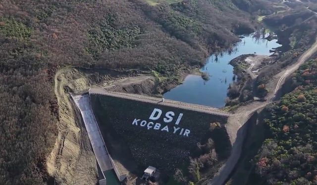 Balıkesir Gönen Koçbayır Barajı’nda su tutuldu