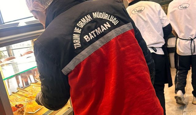 Batman'da Ocak ayında 272 gıda işletmesi denetlendi