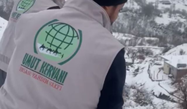 Batman'da Umut Kervanı kış şartlarında yaban hayvanlarını unutmadı