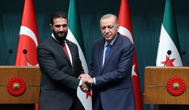 Cumhurbaşkanı Erdoğan, Şara ile görüştü