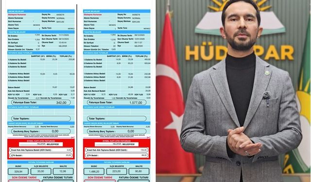 HÜDA PAR Bursa İl Başkanı Aras’tan Bursa’daki su zamlarına tepki