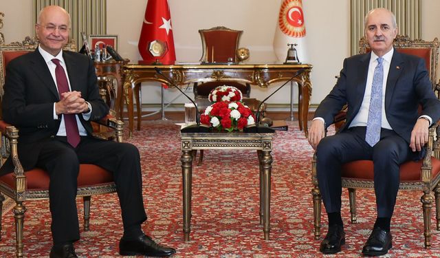 TBMM Başkanı Kurtulmuş, BM Mülteciler Yüksek Komiseri Salih’le görüştü