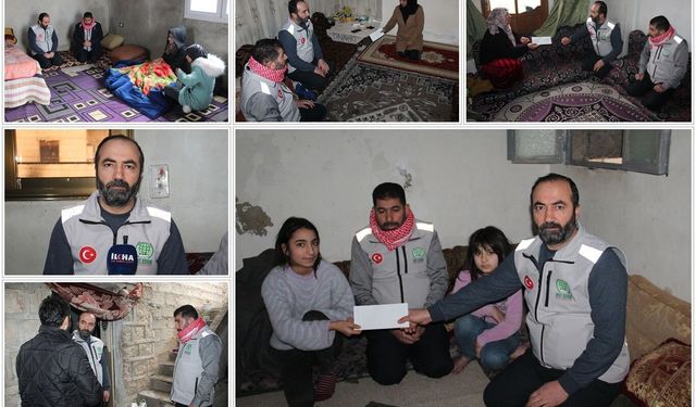Umut Kervanı Afrin'de savaş mağdurlarına nakdi yardım ulaştırdı