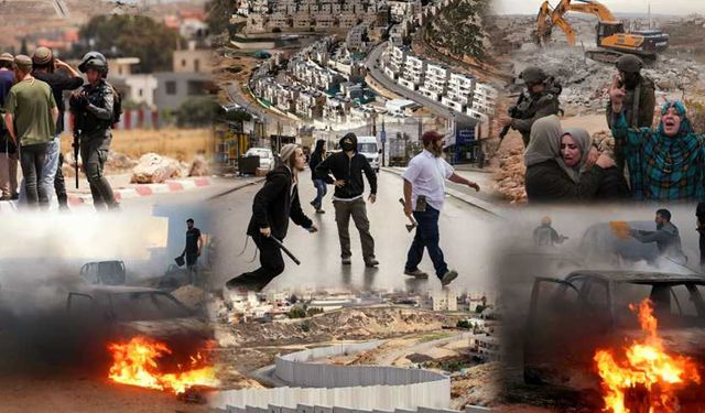 Ocakta 1872 saldırı: Siyonist rejim ve Yahudi çeteler Batı Şeria'yı terörle kuşattı