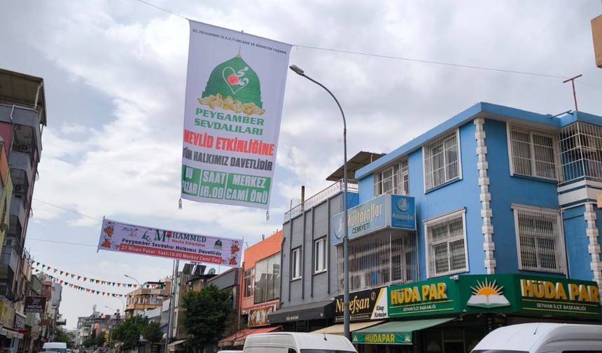 Adana’da Mevlid-i Nebi hazırlıkları coşkuyla sürüyor
