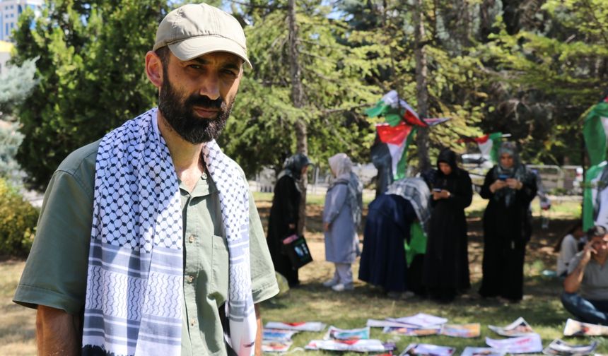 ABD Büyükelçiliği önündeki Gazze nöbeti devam ediyor