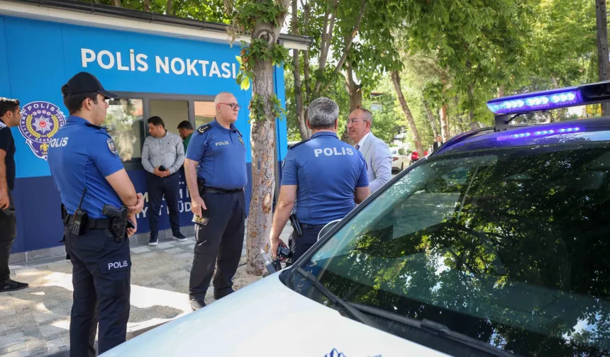 Konya Meram'da kafeler sokağına 'emniyet'li nokta