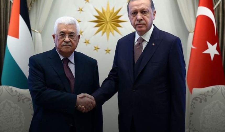 Cumhurbaşkanı Erdoğan Mahmud Abbas ile görüştü