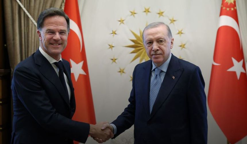 Cumhurbaşkanı Erdoğan Mark Rutte ile görüştü