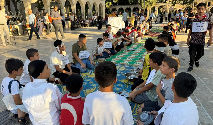 Şanlıurfa’dan Gazze’ye çocukların “Çığlık” çağrısı