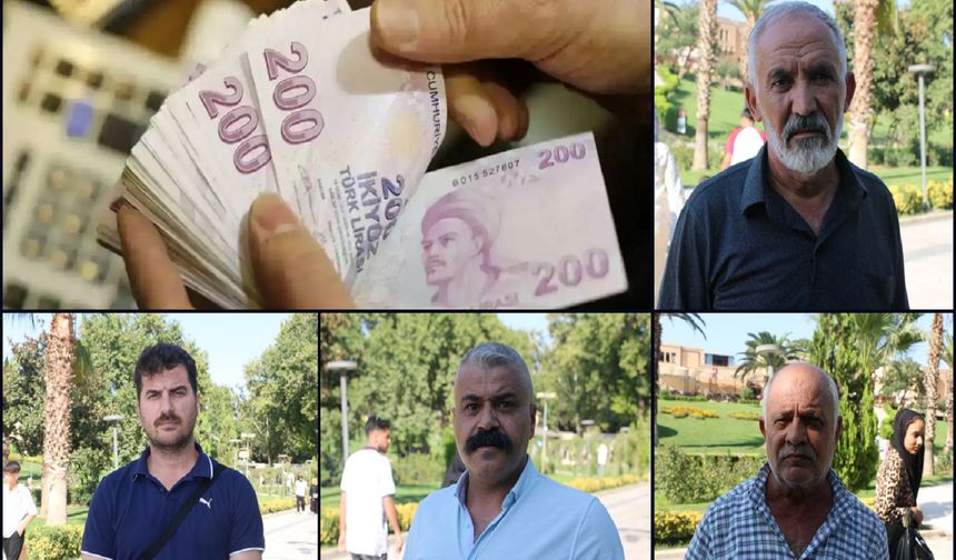 Şanlıurfalılar tepkili: Asgari ücrete ara zam yapılmalı