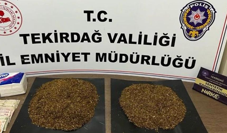 Tekirdağ'da 1 kilogram sentetik uyuşturucu ele geçirildi