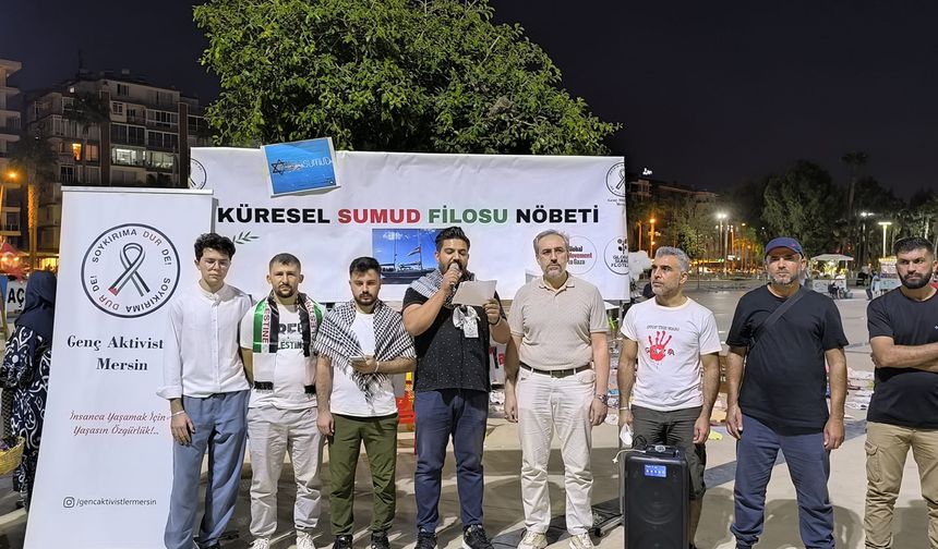 Genç aktivistlerden Küresel Sumud Filosu'na destek açıklaması