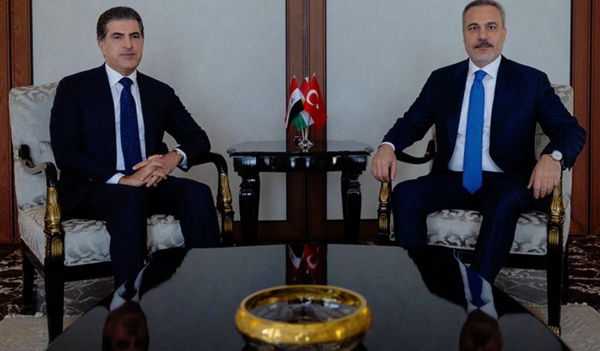 Dışişleri Bakanı Fidan, IKBY Başkanı Barzani ile Ankara’da görüştü