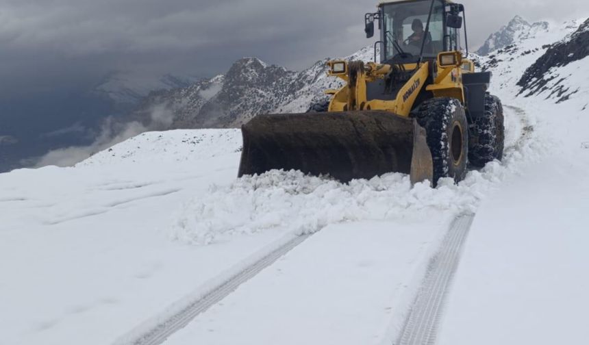 Şırnak'a yılın ilk karı düştü, Beytüşşebap'ın yüksek kesimleri beyaza büründü