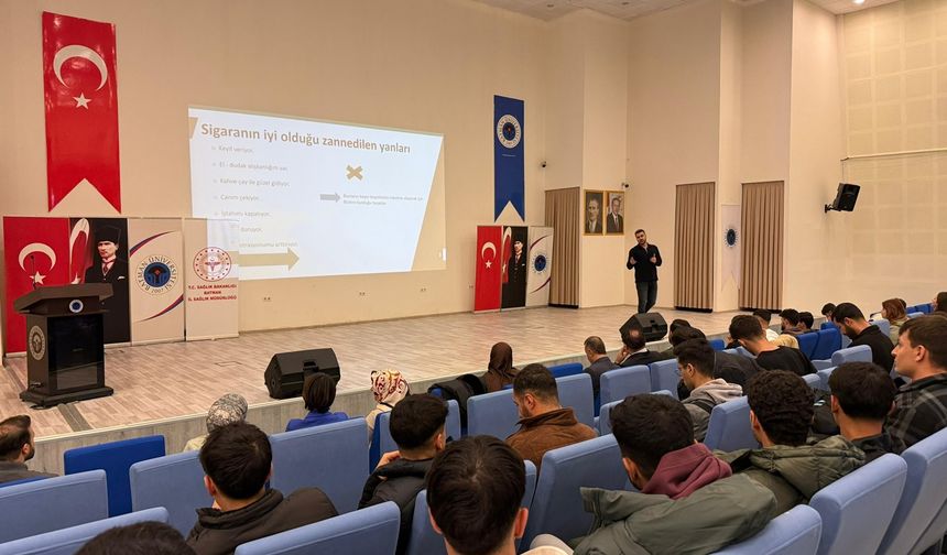 Batman'da tütün ürünlerinin sağlık üzerindeki etkilerine ilişkin seminer düzenlendi