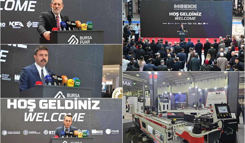 Bursa Makine ve Teknolojileri Fuarı (MEEXX) kapılarını açtı
