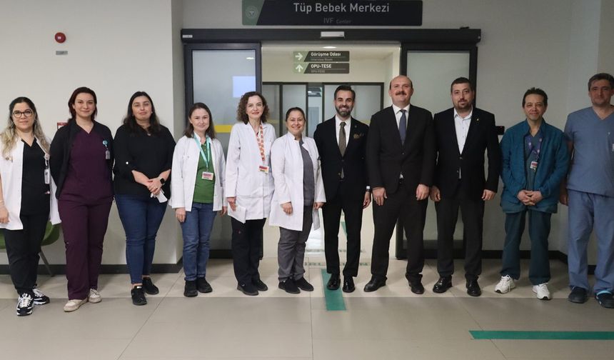 Bursa Şehir Hastanesi Tüp Bebek Merkezi'nde ilk bebek dünyaya geldi