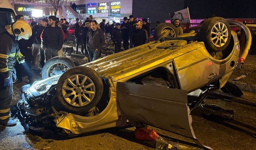 Batman'da otomobil takla attı, sürücü yaralandı