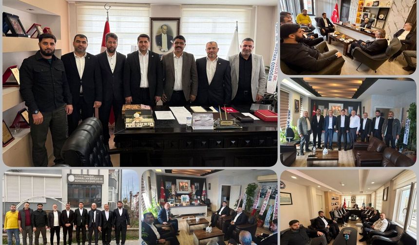 HÜDA PAR Antalya İl Başkanlığından oda başkanlarına "hayırlı olsun" ziyareti