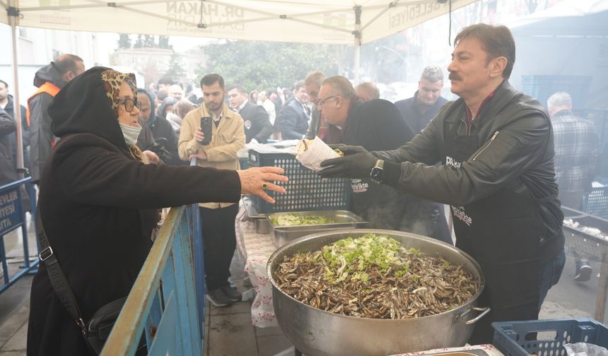 İstanbul'da hamsi festivali: 10 bin kişiye 5 ton hamsi ikram edildi