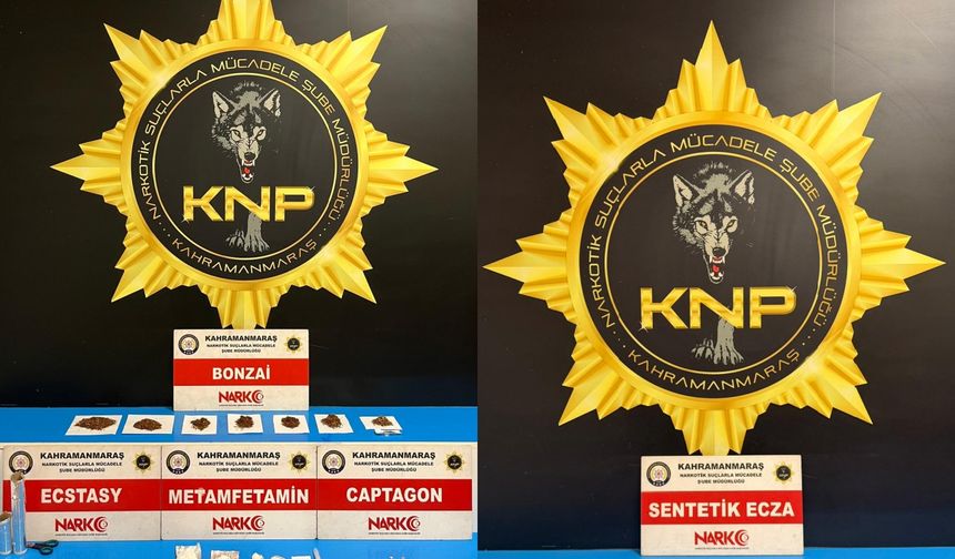 Kahramanmaraş’ta uyuşturucu operasyonu: 3 tutuklama