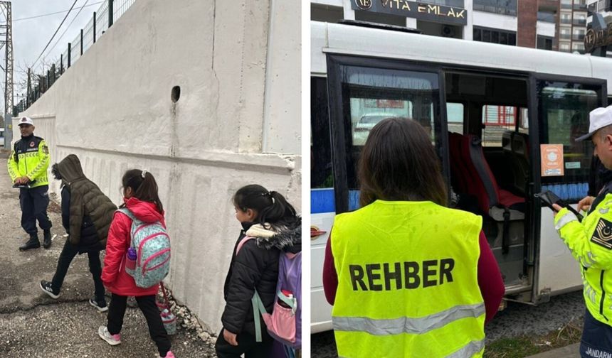 Mersin’de okul servislerine sıkı denetim