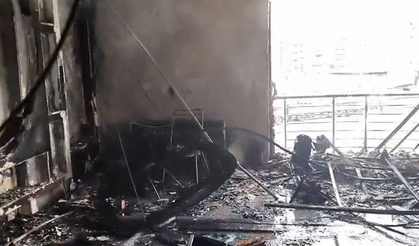 Batman'da bir evde çıkan yangında ev eşyaları kullanılamaz hale geldi